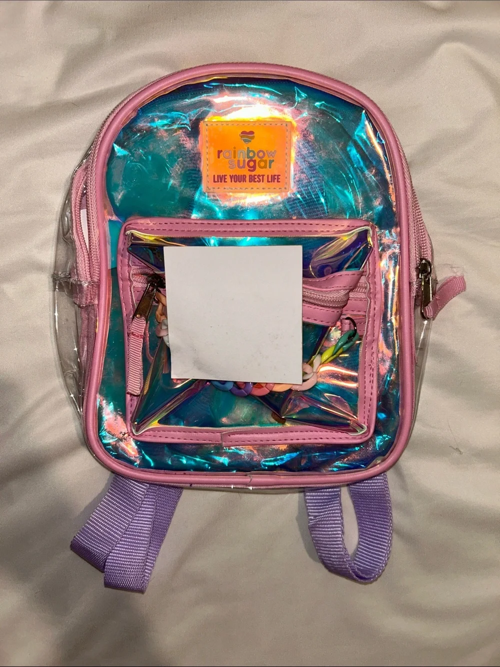 Kids Iridescent Pink & Blue Mini Backpack